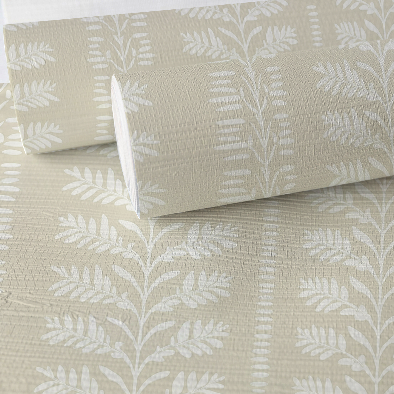 Willowstripe Faux Grasscloth Wallpaper