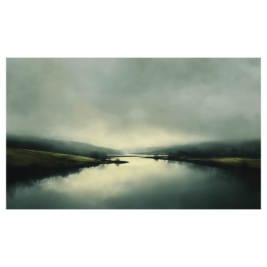 Winding River - Tapestry - Painted Paper
