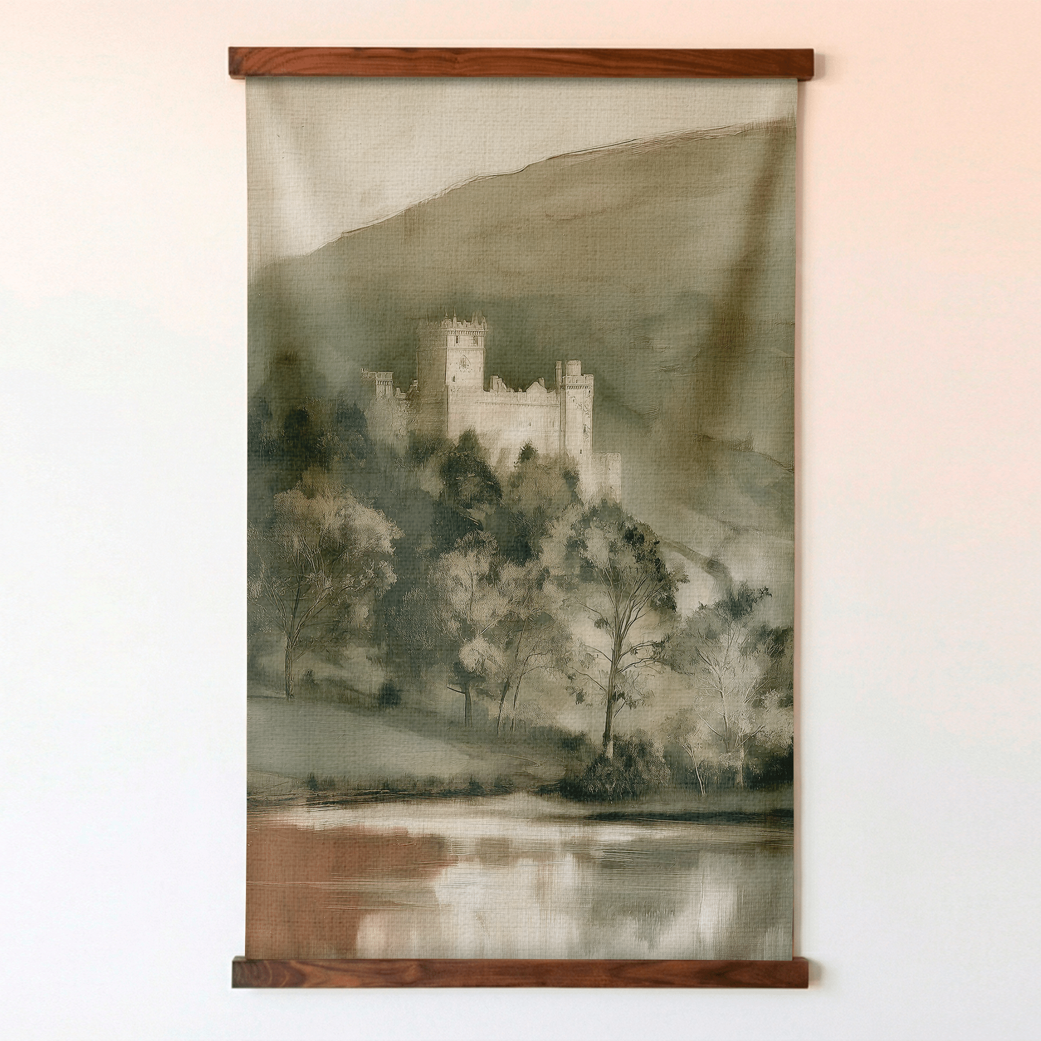 Windsor Castle Overlook - Tapestry - Painted Paper