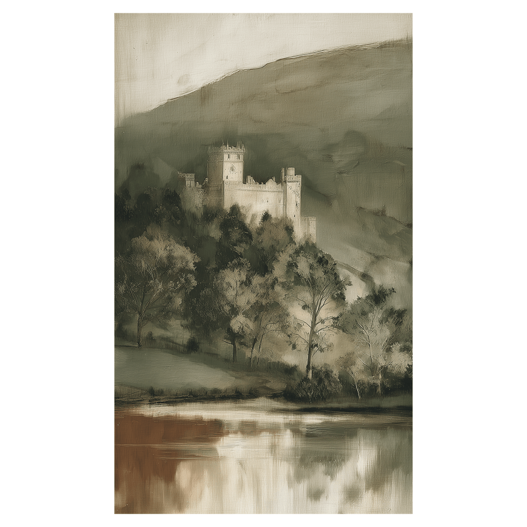 Windsor Castle Overlook - Tapestry - Painted Paper