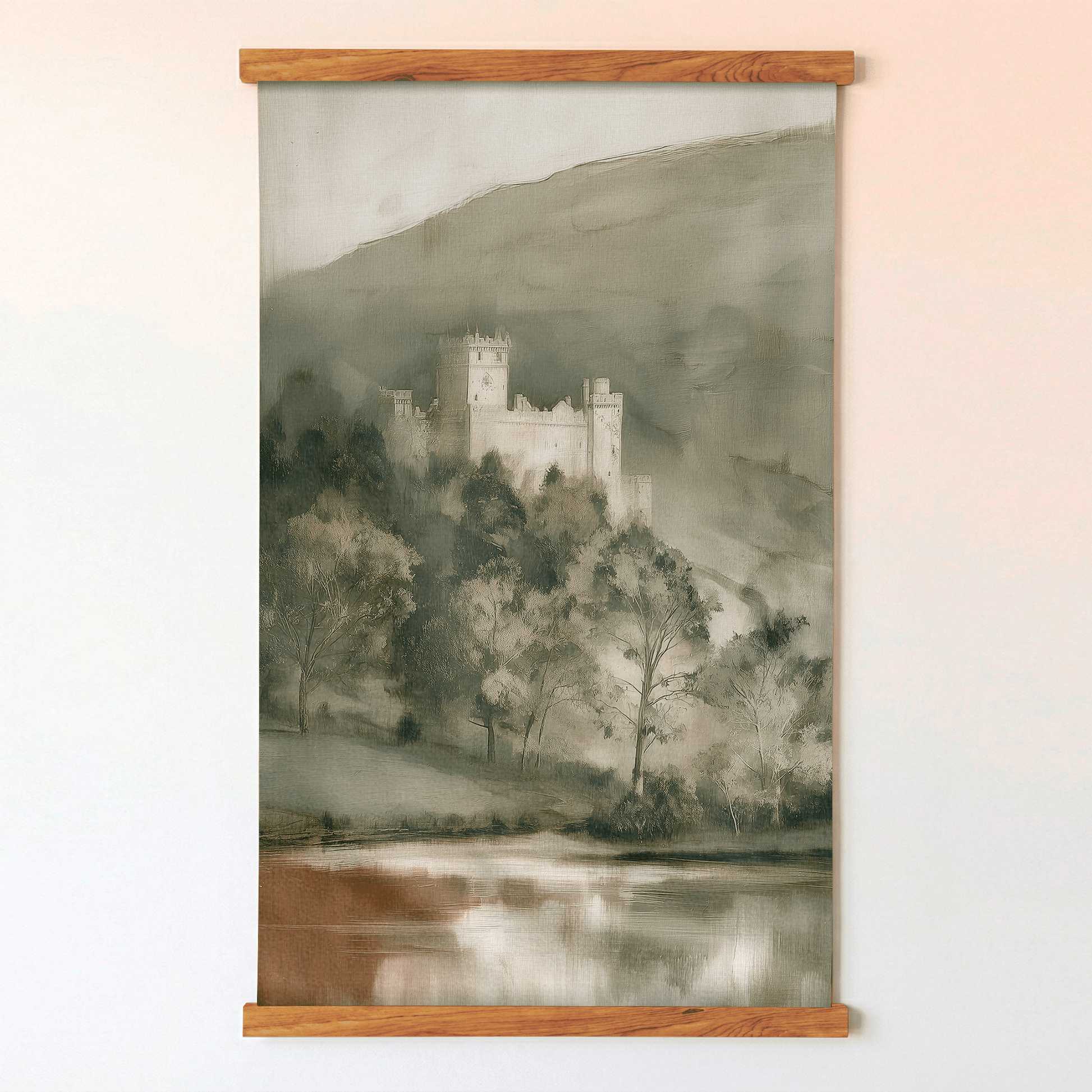 Windsor Castle Overlook - Tapestry - Painted Paper
