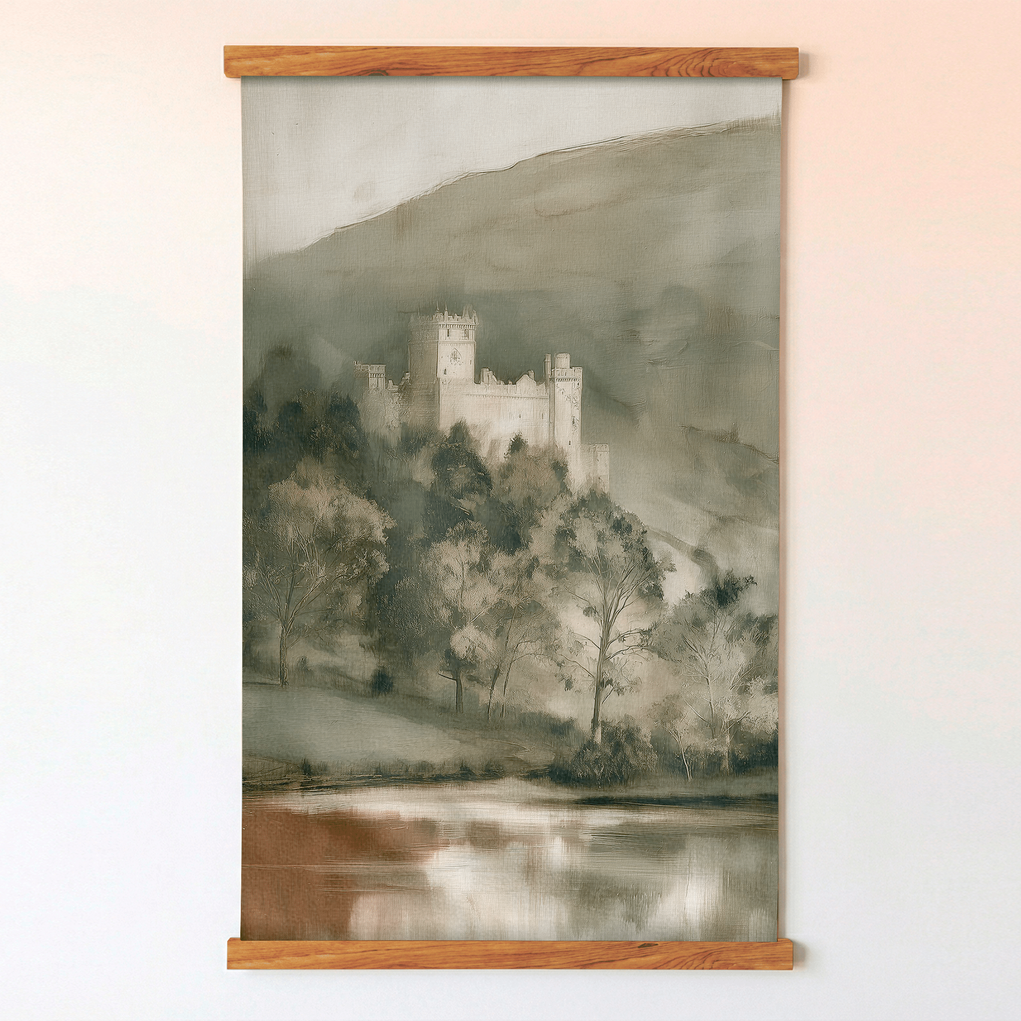 Windsor Castle Overlook - Tapestry - Painted Paper
