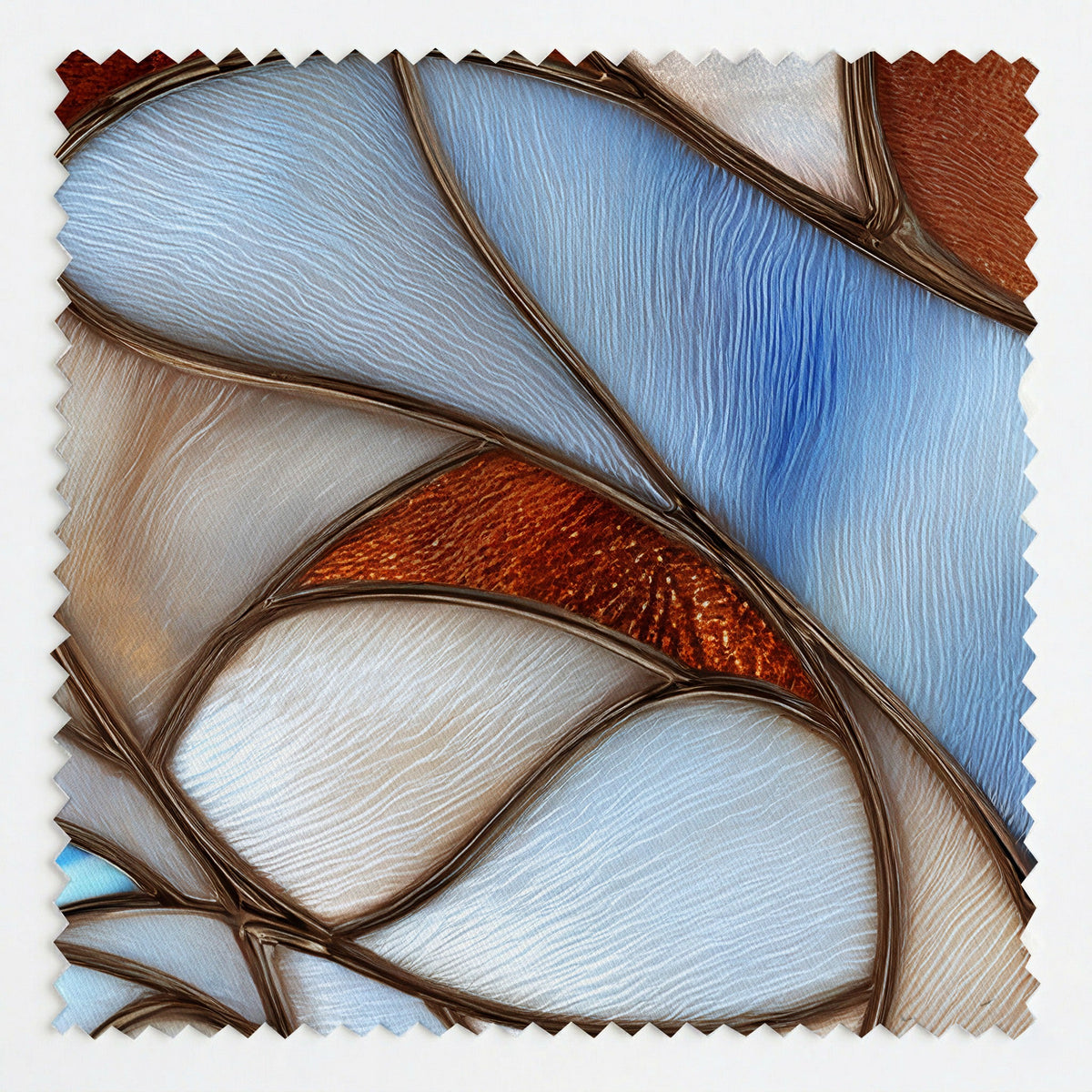 Wing Veil Pattern - Fabric - Painted Paper
