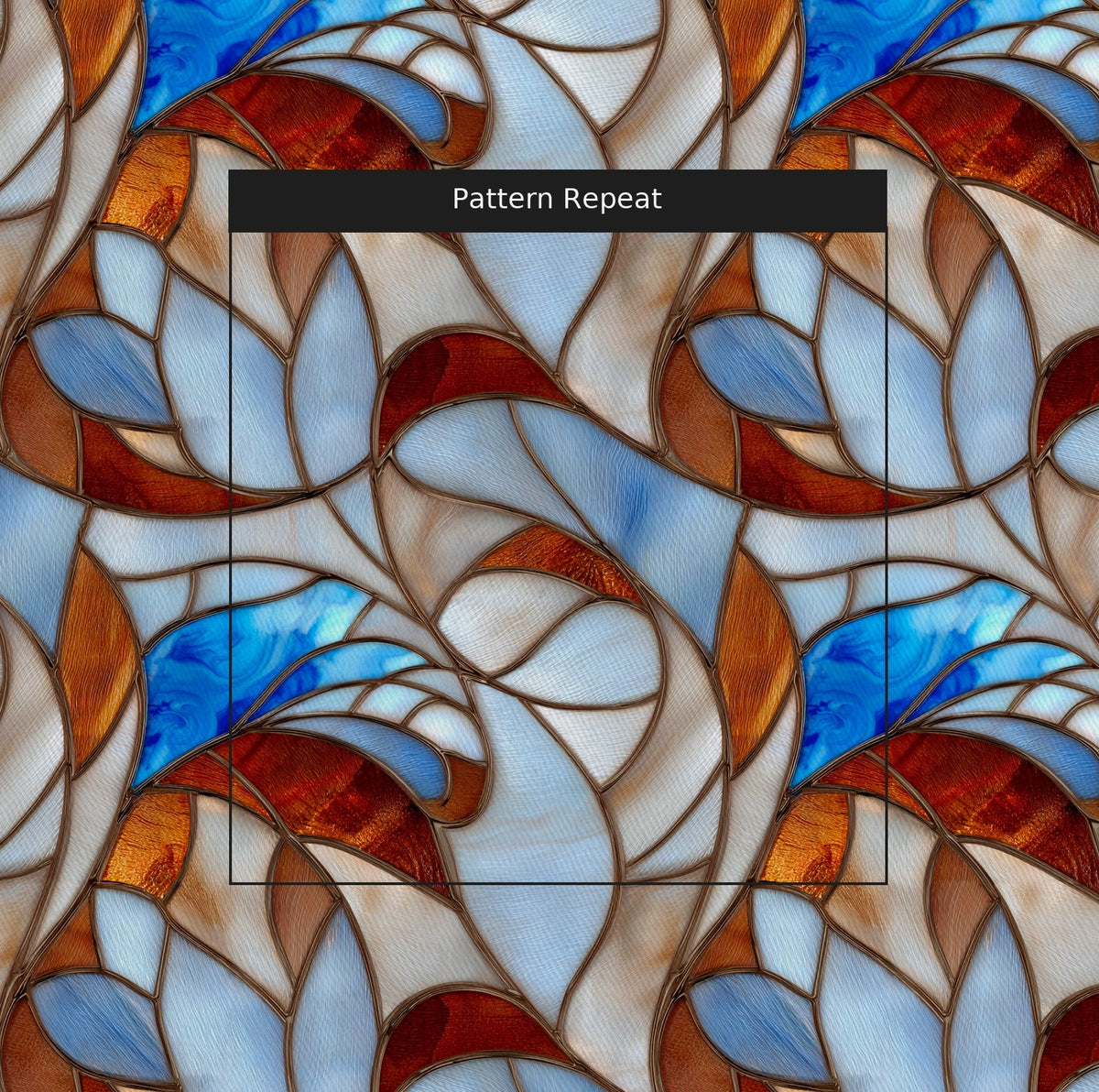 Wing Veil Pattern - Fabric - Painted Paper