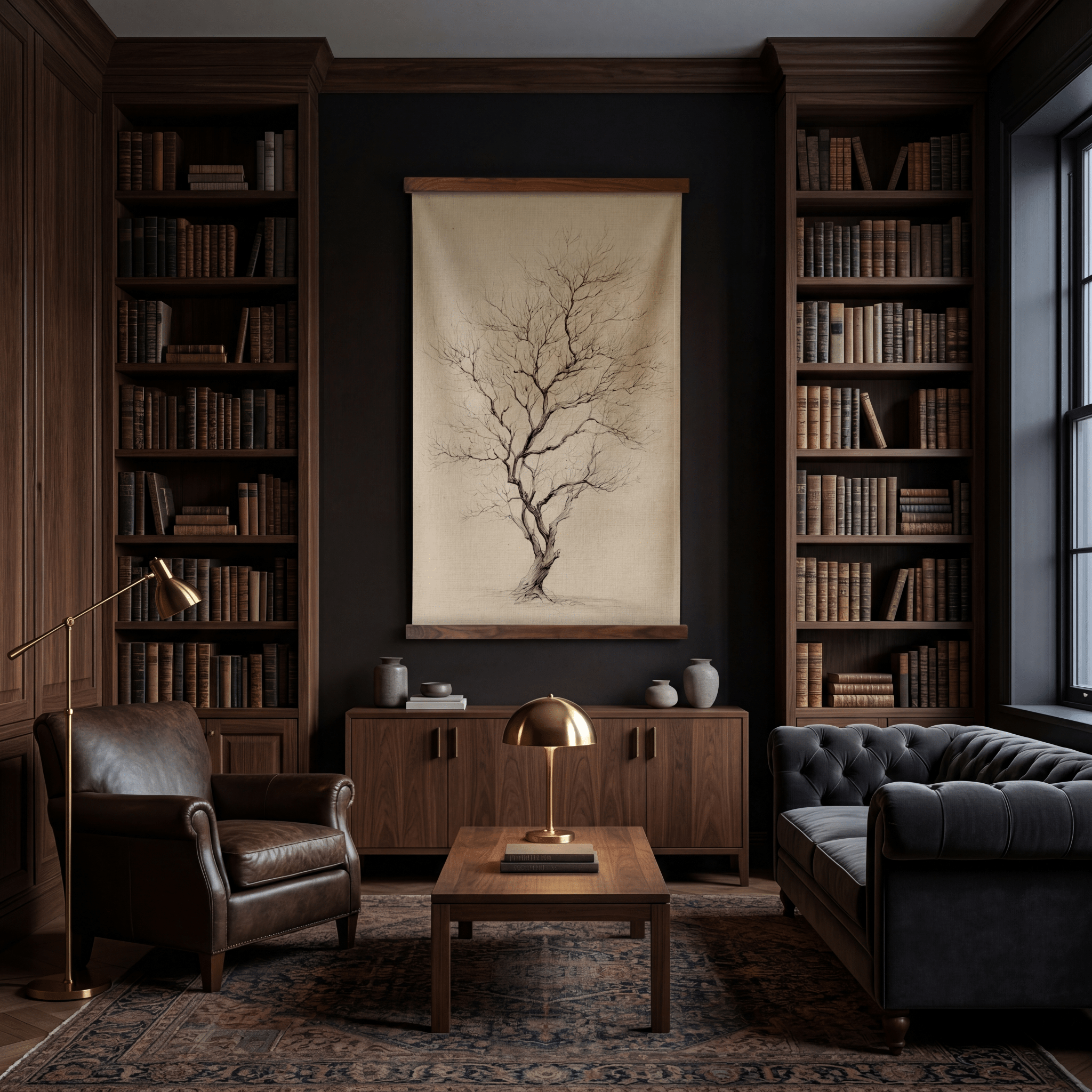 Winter Form - Tapestry - Painted Paper