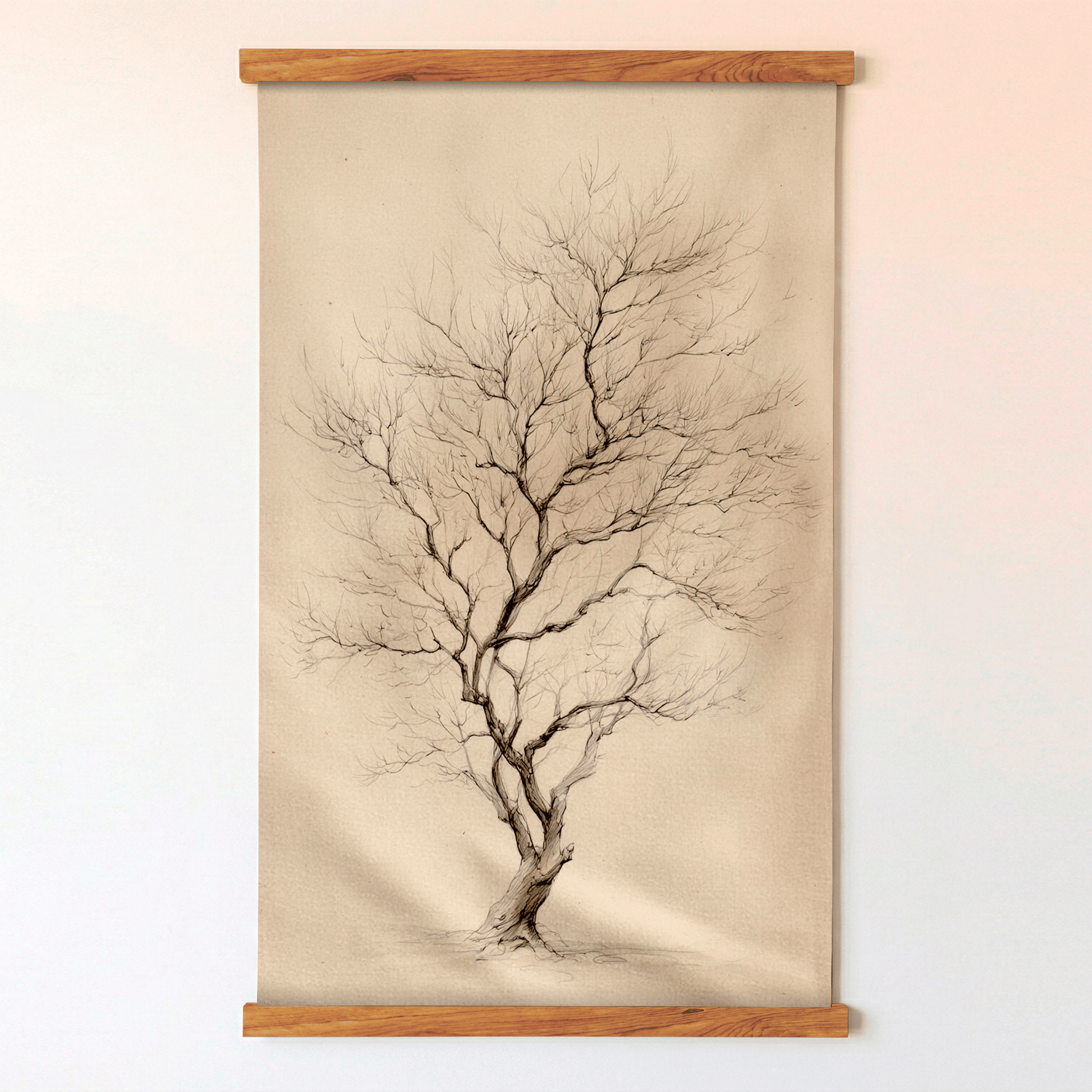 Winter Form - Tapestry - Painted Paper