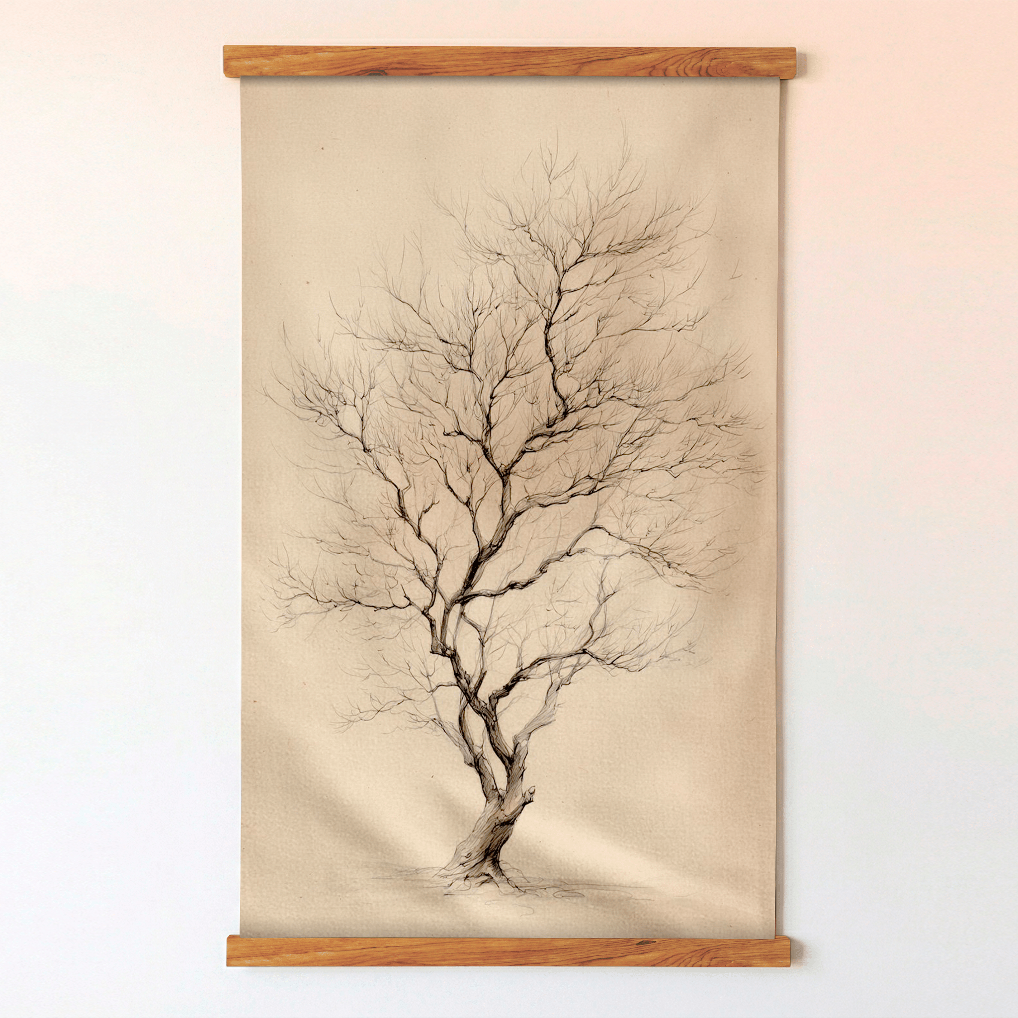 Winter Form - Tapestry - Painted Paper