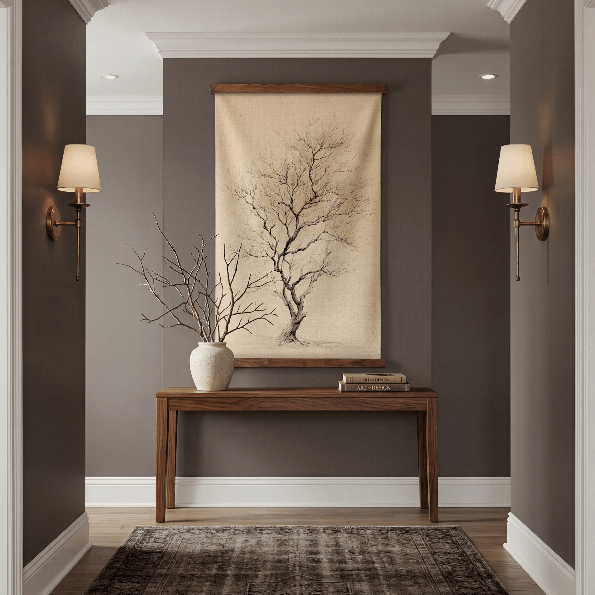 Winter Form - Tapestry - Painted Paper