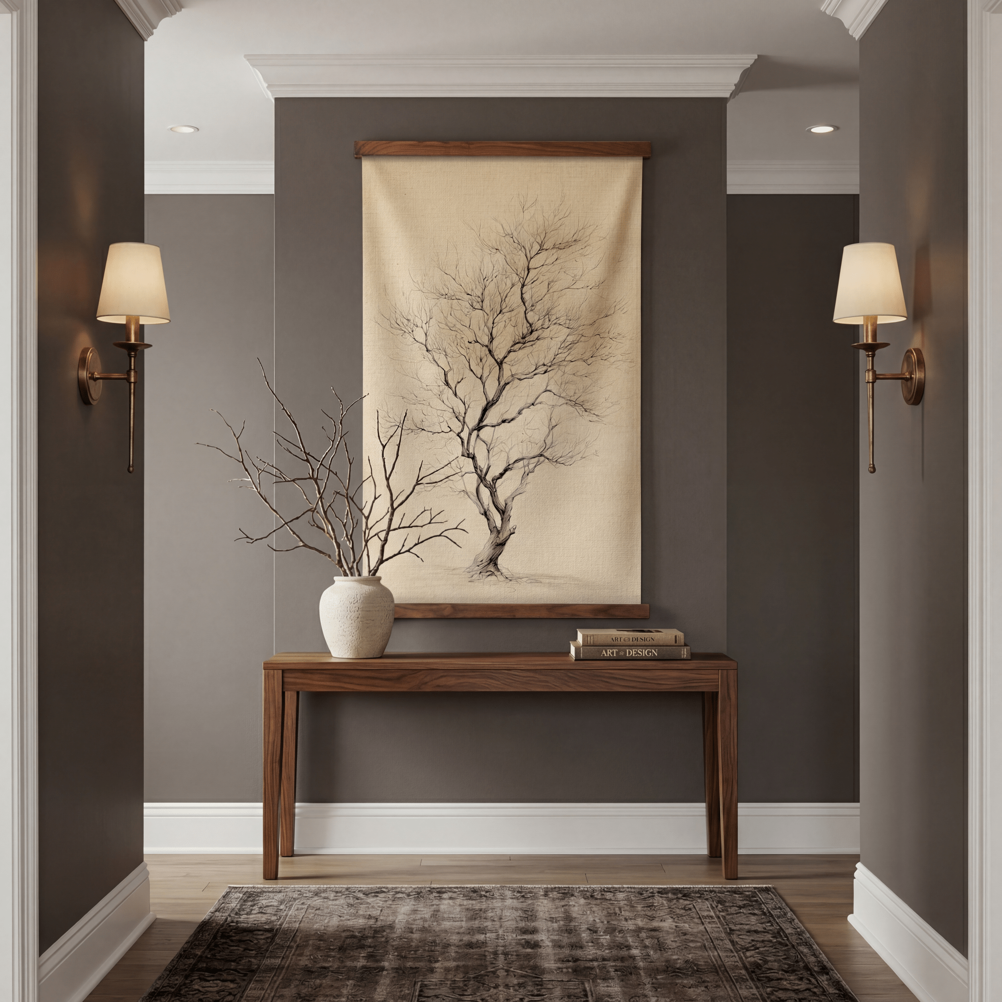 Winter Form - Tapestry - Painted Paper