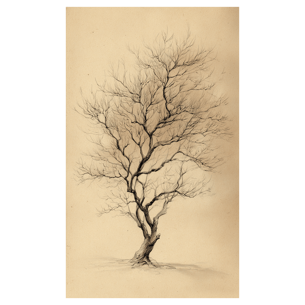 Winter Form - Tapestry - Painted Paper