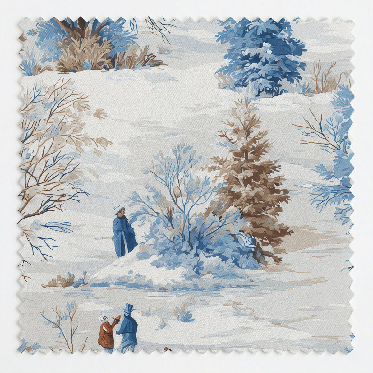 Winter Stroll - Fabric - Painted Paper