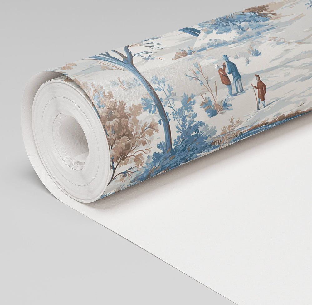 Winter Stroll Wallpaper - Painted Paper