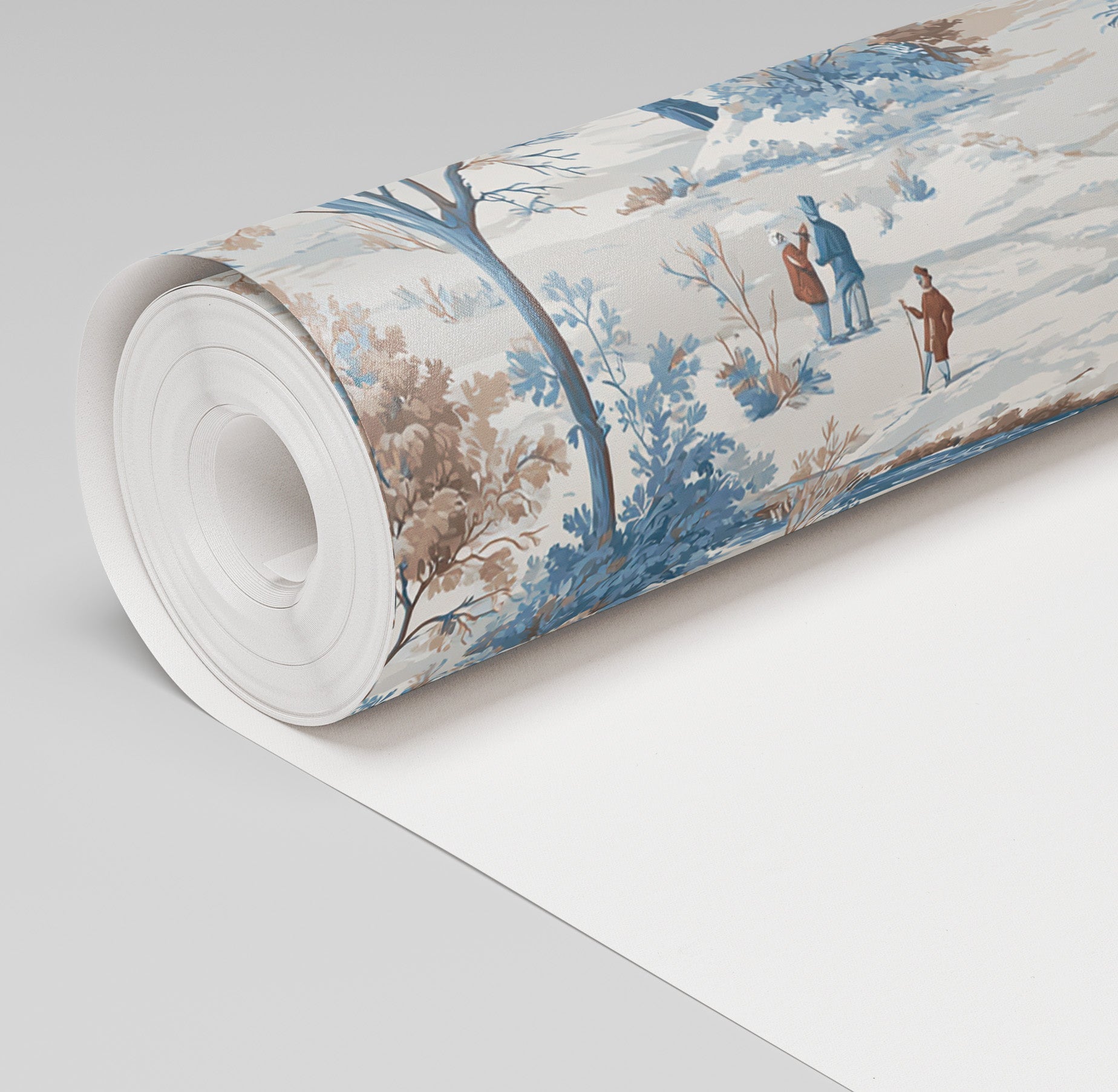 Winter Stroll Wallpaper - Painted Paper