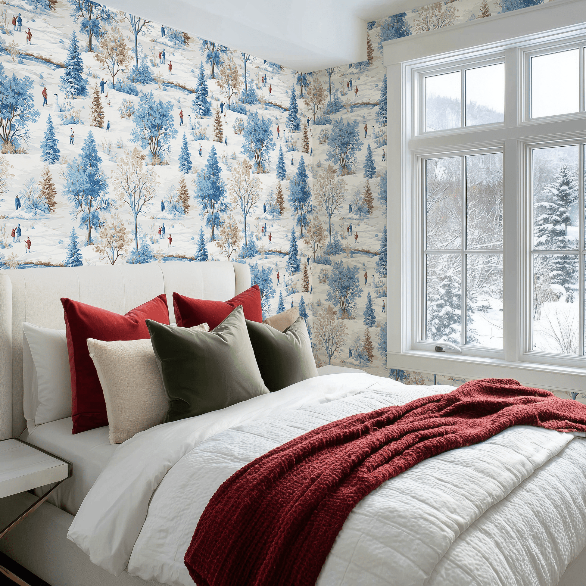 Winter Stroll Wallpaper - Painted Paper