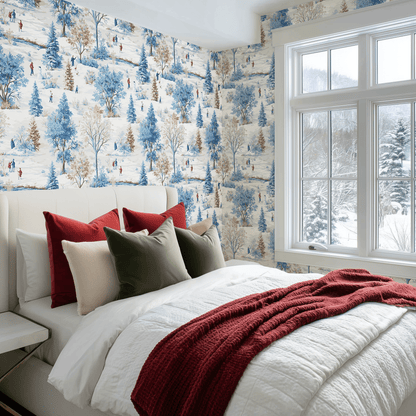 Winter Stroll Wallpaper - Painted Paper