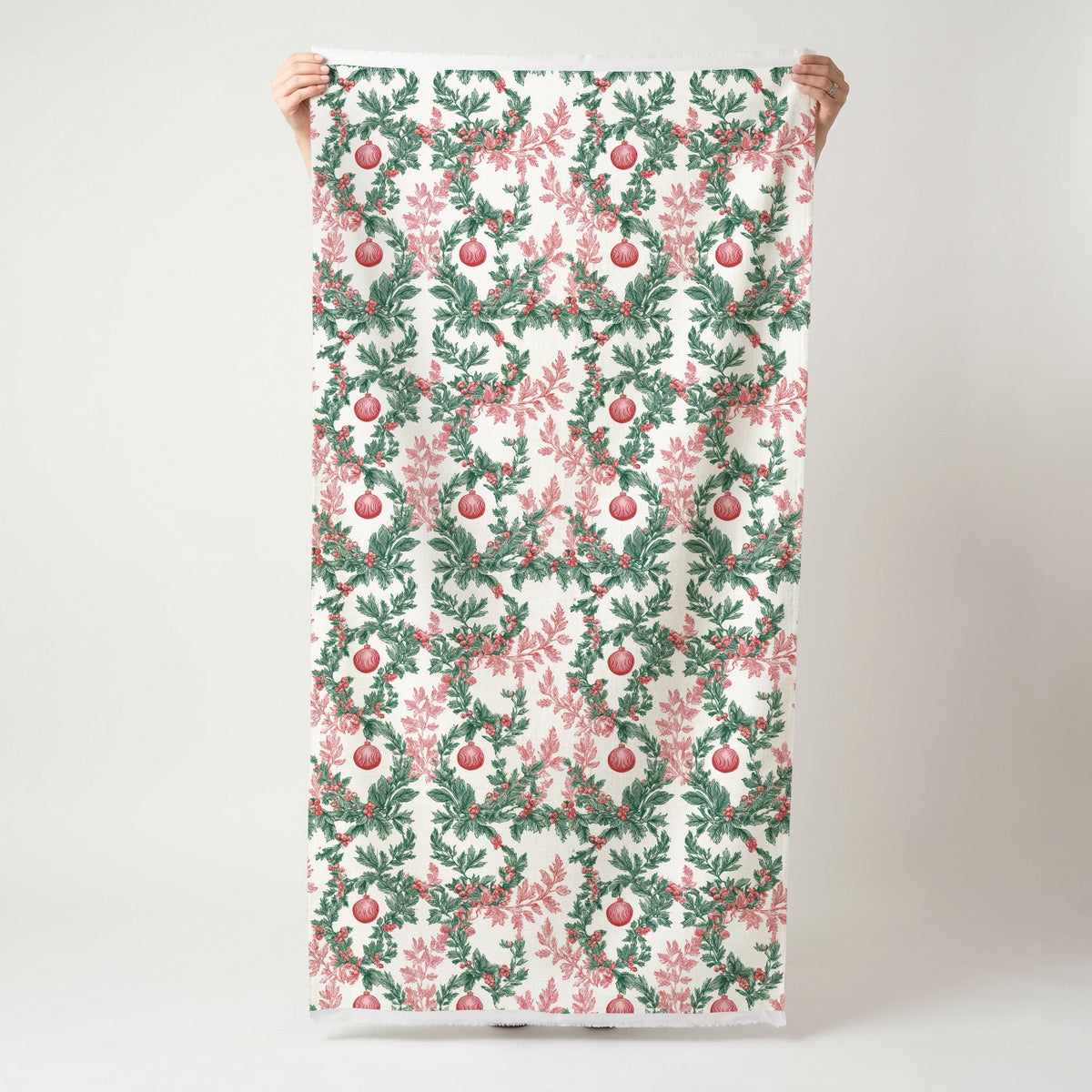Winters Garland - Fabric - Painted Paper
