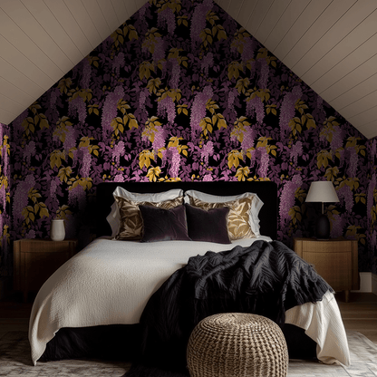 Wisteria Spell Wallpaper - Painted Paper