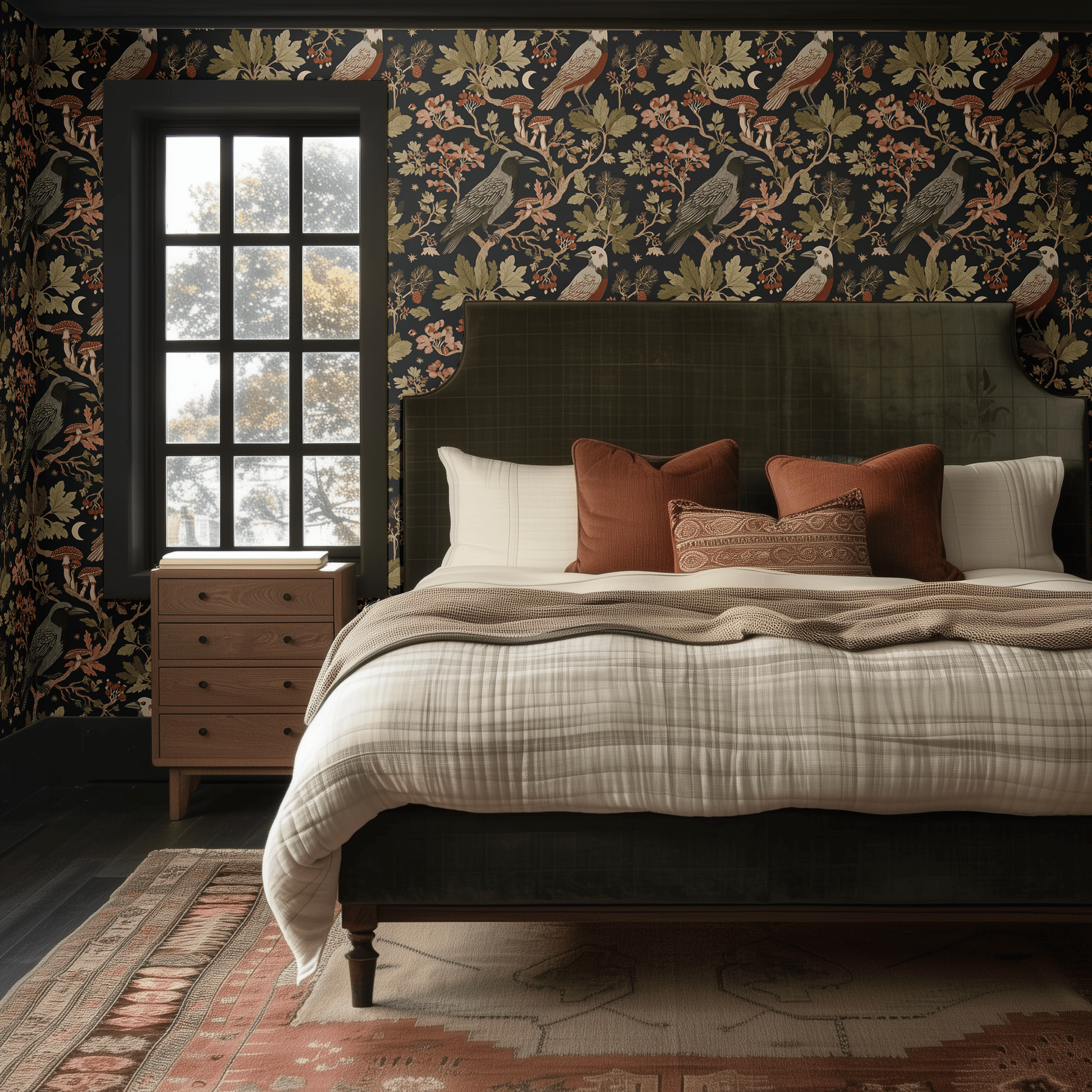 Woodland Aviary Wallpaper - Painted Paper