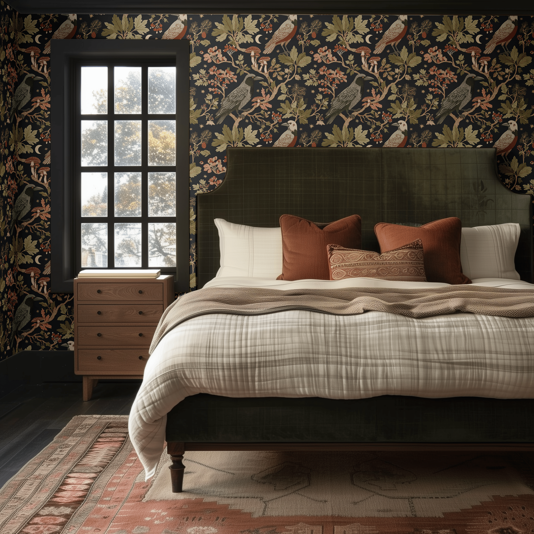 Woodland Aviary Wallpaper - Painted Paper