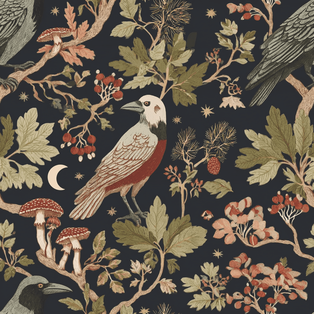 Woodland Aviary Wallpaper - Painted Paper