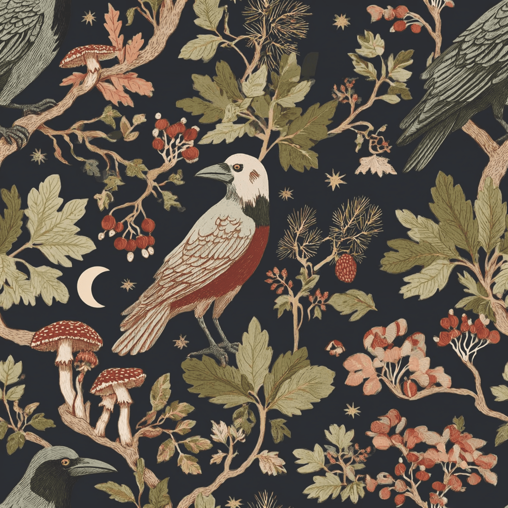 Woodland Aviary Wallpaper - Painted Paper