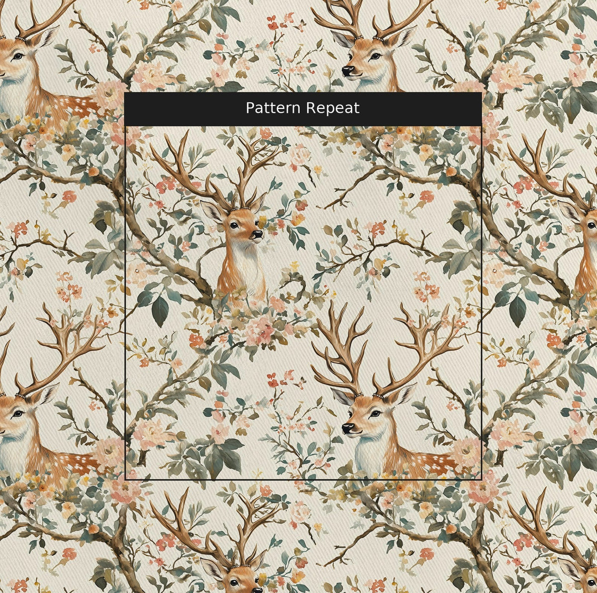 Woodland Majesty - Fabric - Painted Paper