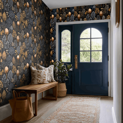 Wren Wallpaper - Painted Paper