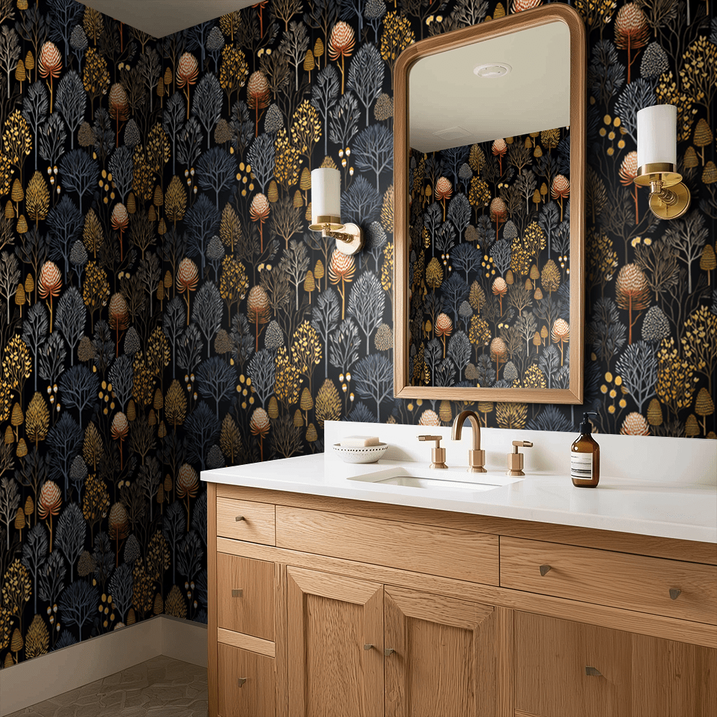 Wren Wallpaper - Painted Paper