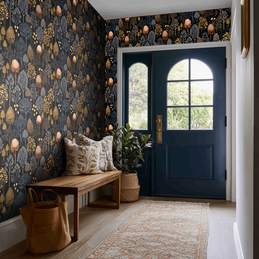 Wren Wallpaper - Painted Paper