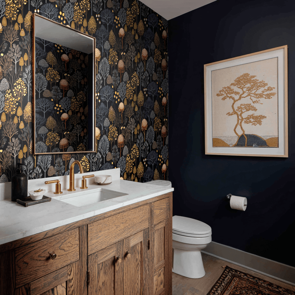 Wren Wallpaper - Painted Paper