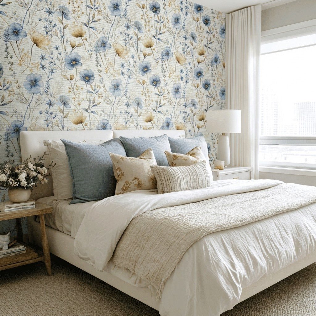 Wynn Faux Grasscloth Wallpaper - Painted Paper