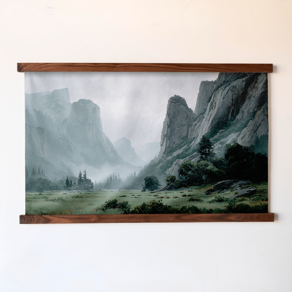 Yosemite Valley - Tapestry - Painted Paper