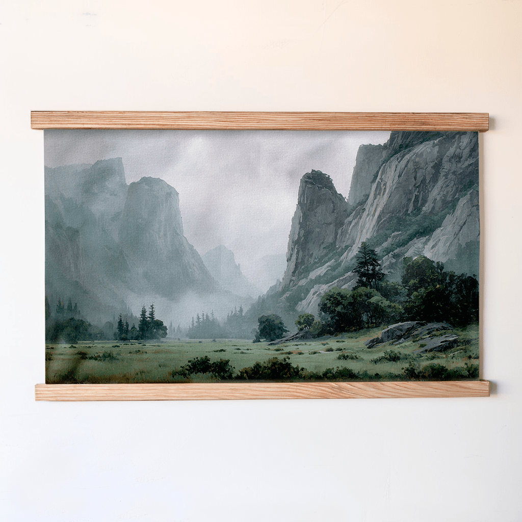Yosemite Valley - Tapestry - Painted Paper