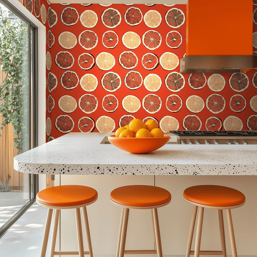 Zest Fest Wallpaper - Painted Paper