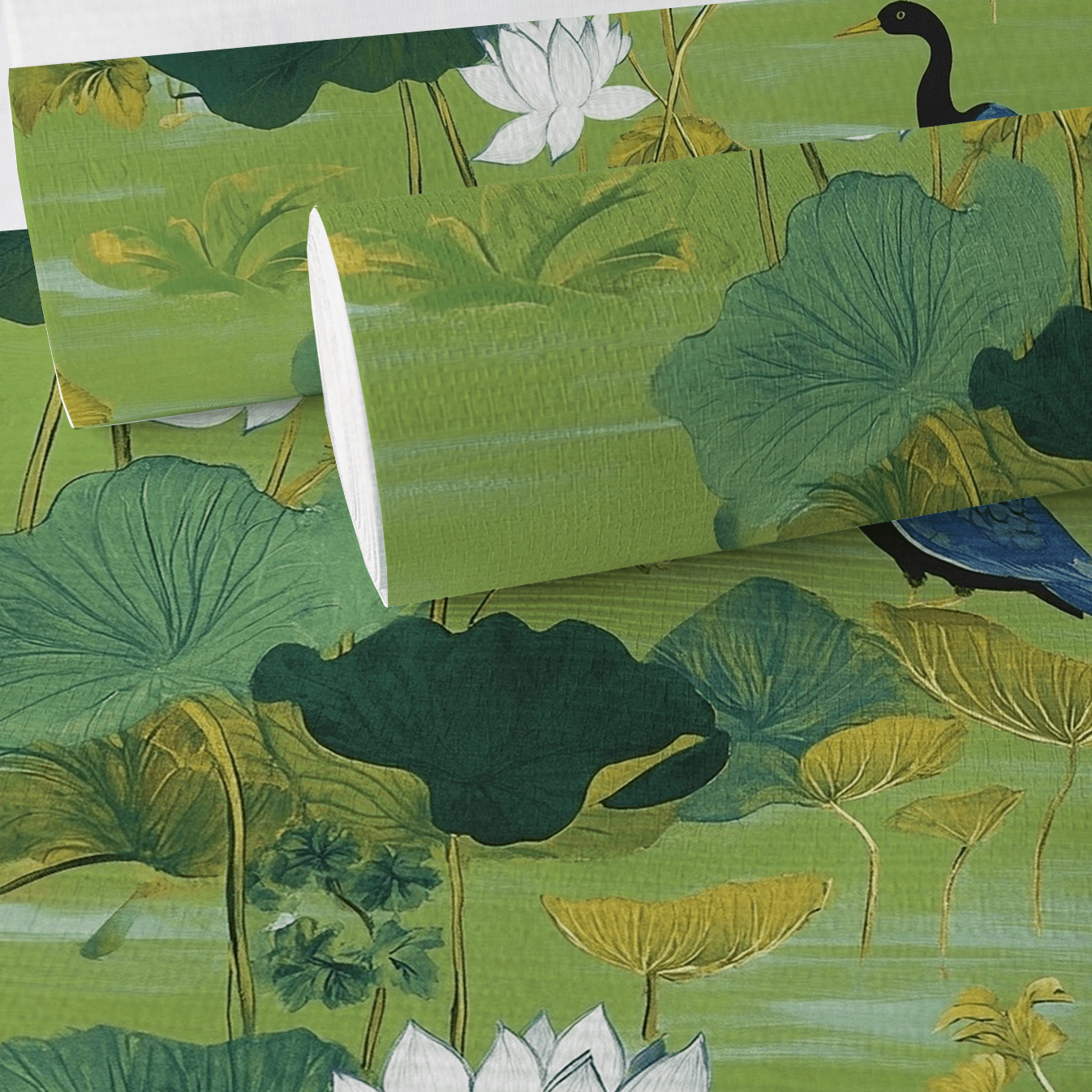 Zhen Faux Grasscloth Wallpaper - Painted Paper