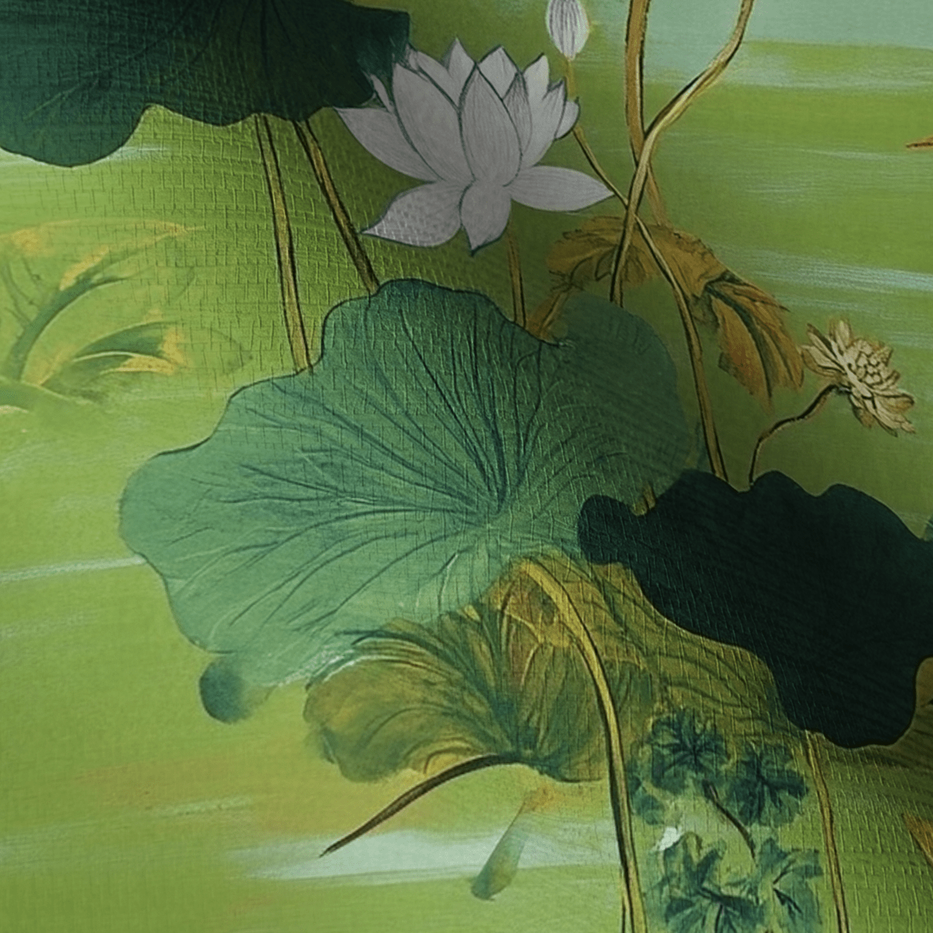 Zhen Faux Grasscloth Wallpaper - Painted Paper