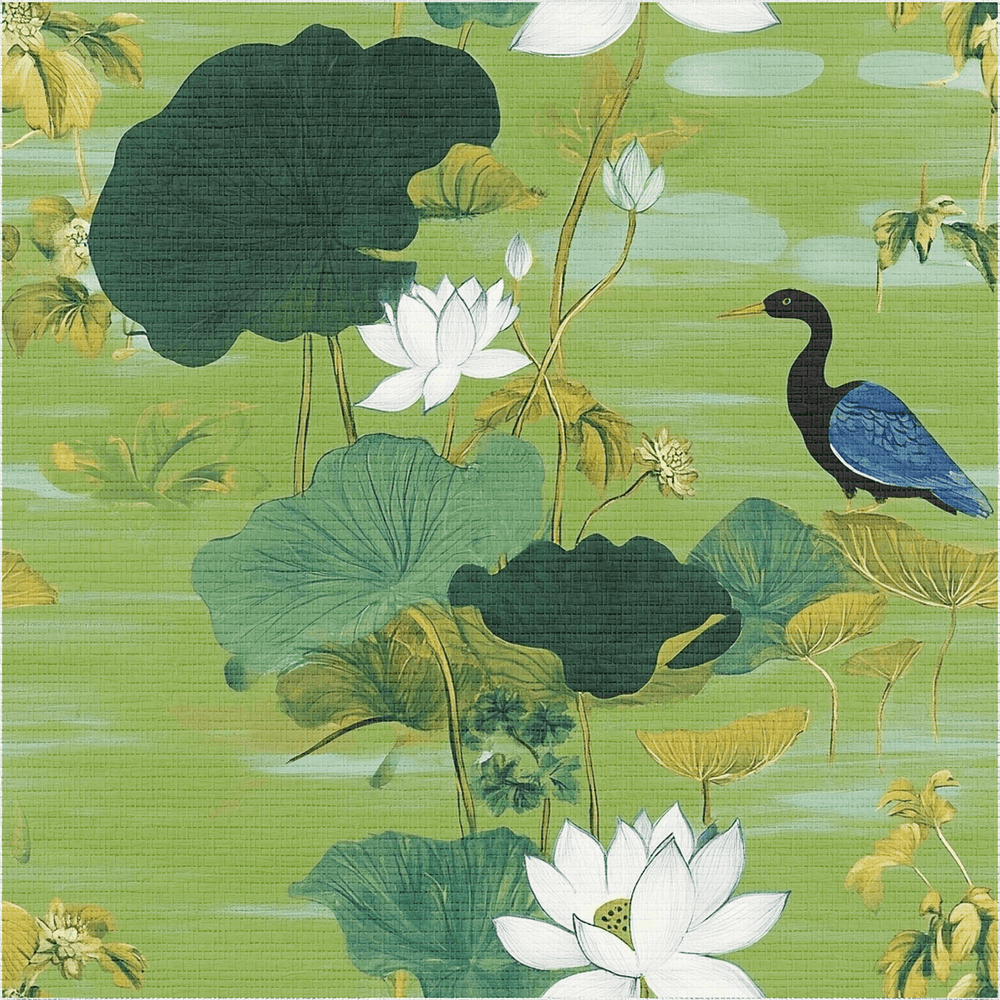 Zhen Faux Grasscloth Wallpaper - Painted Paper