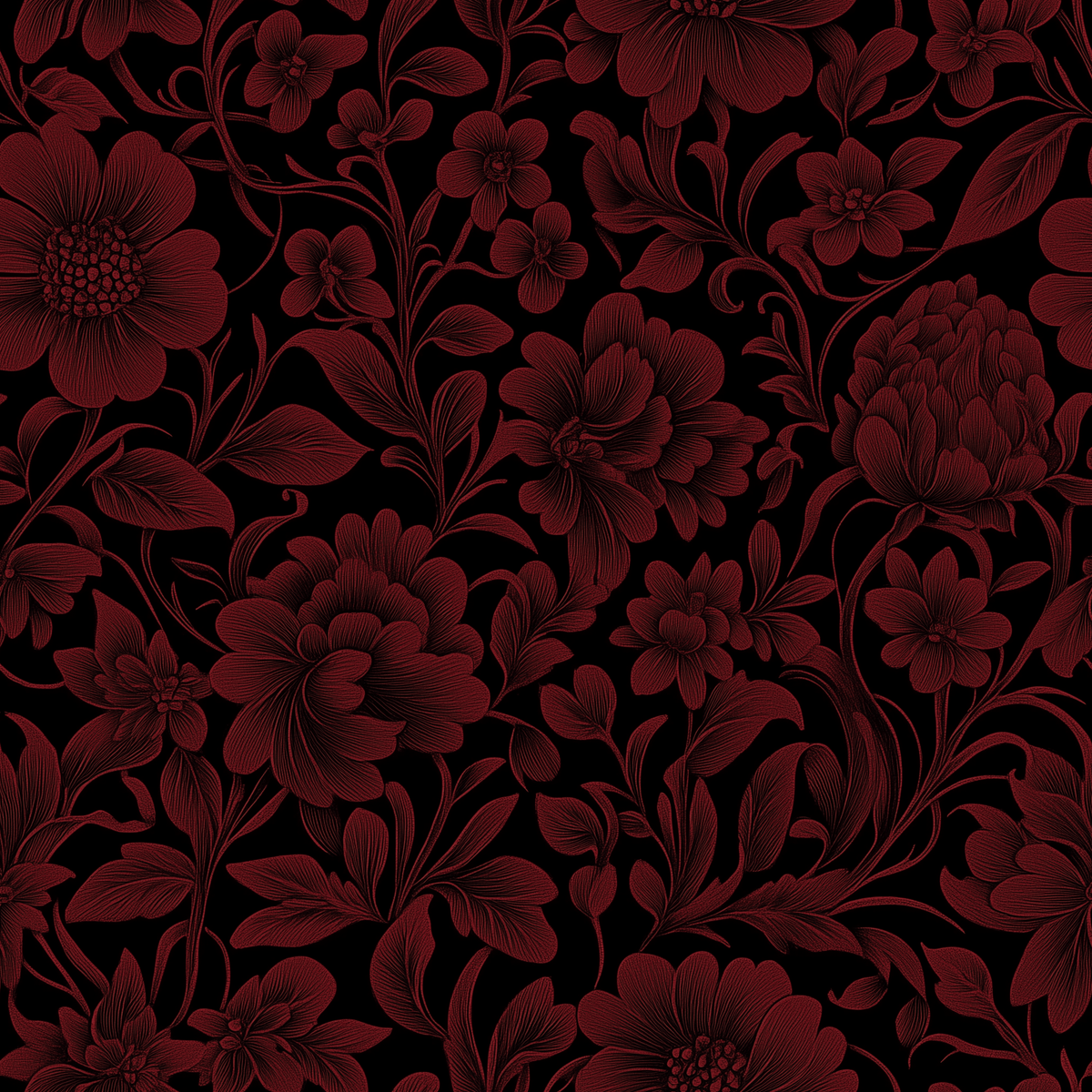 Zinfandel Bloom Wallpaper – Painted Paper