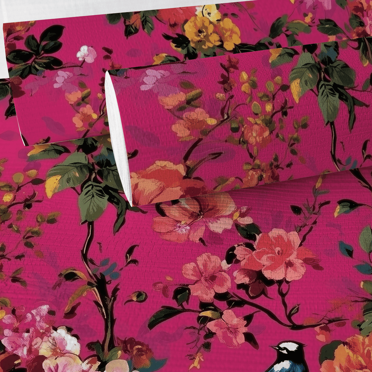 Zinnia Faux Grasscloth Wallpaper - Painted Paper