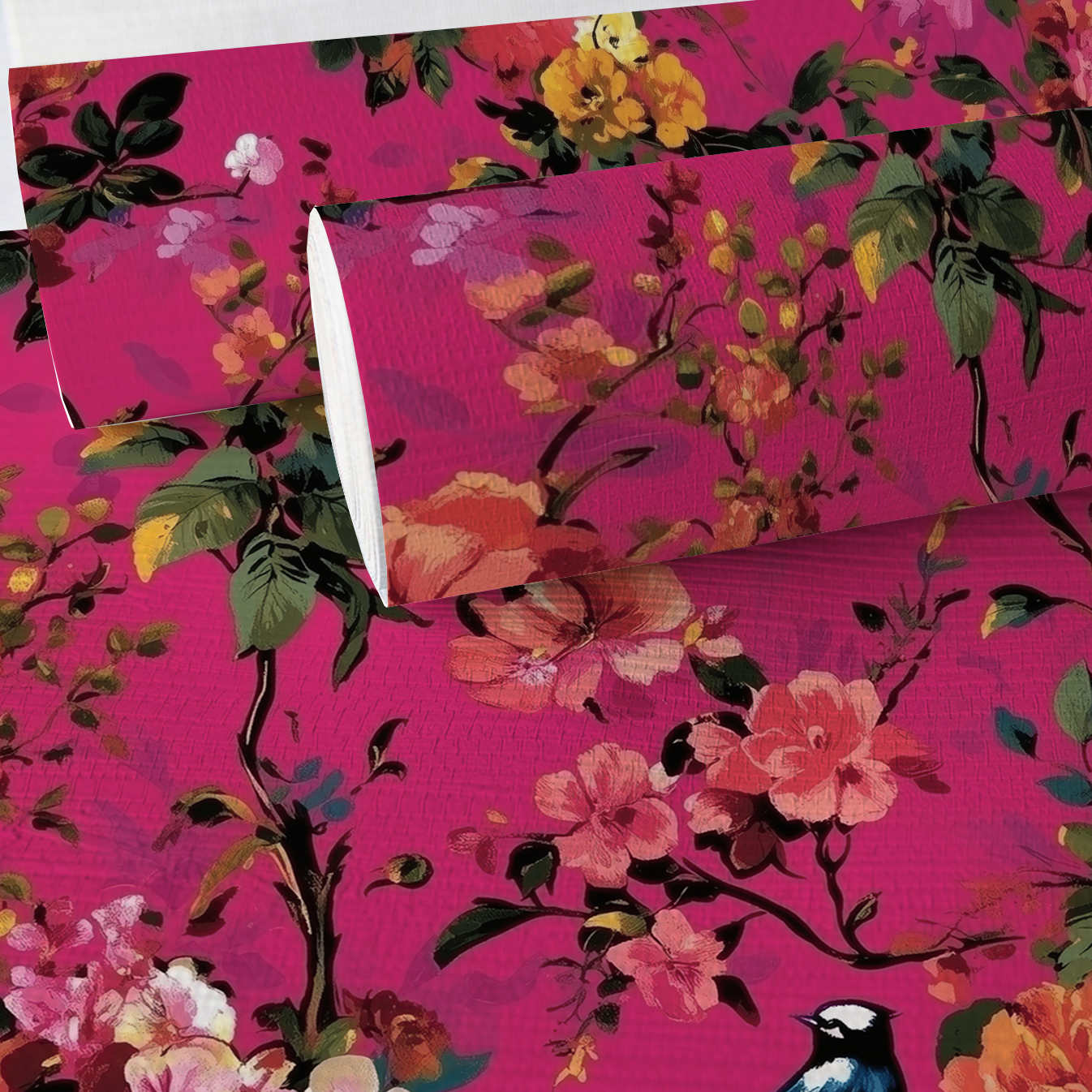 Zinnia Faux Grasscloth Wallpaper