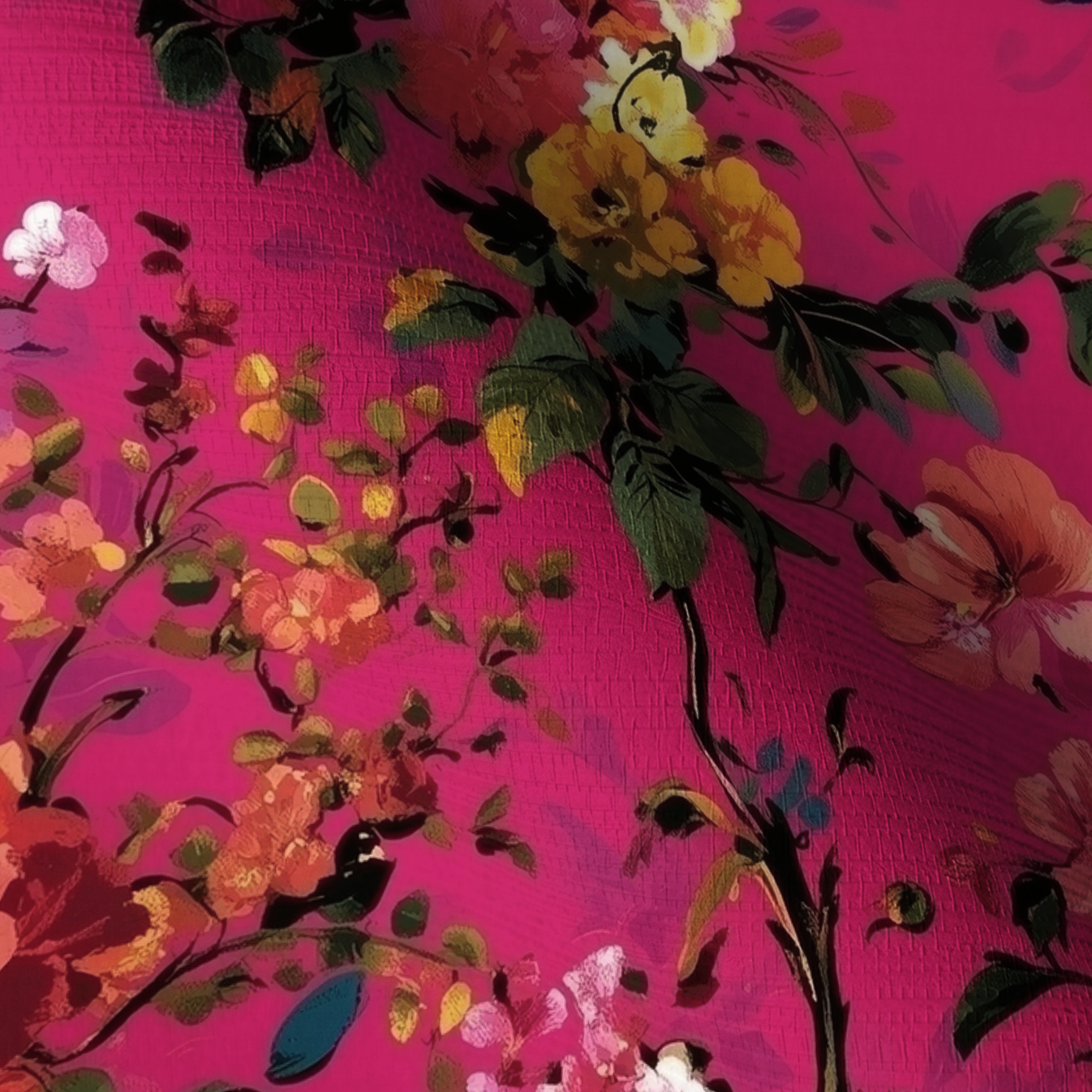 Zinnia Faux Grasscloth Wallpaper