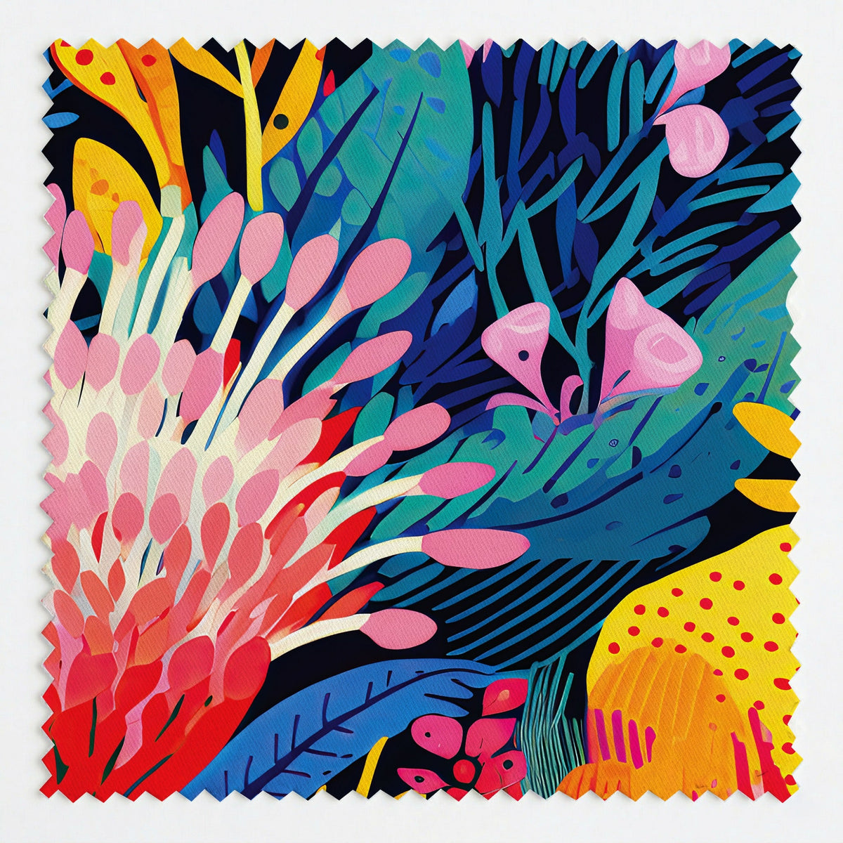 Zuri Floral - Fabric - Painted Paper