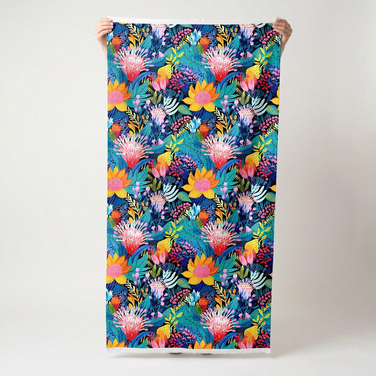 Zuri Floral - Fabric - Painted Paper