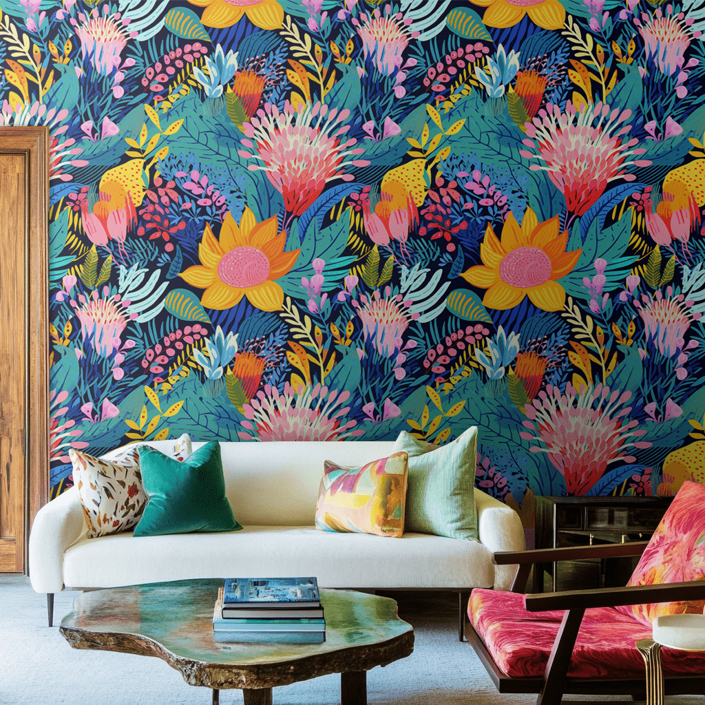 Zuri Floral Wallpaper - Painted Paper