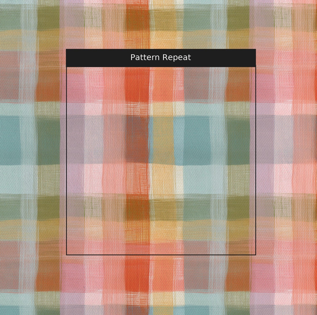 Zuzu Multi Plaid - Fabric - Painted Paper