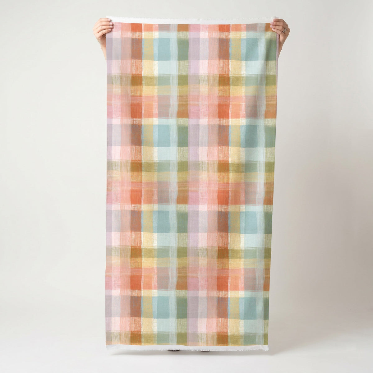 Zuzu Multi Plaid - Fabric - Painted Paper