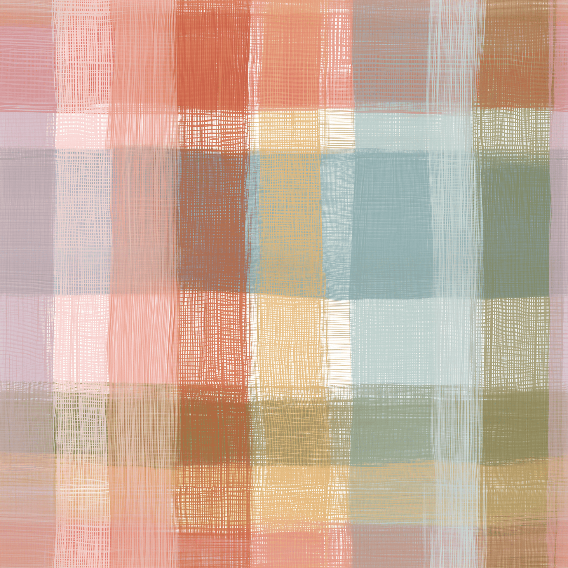 Zuzu Multi Plaid Wallpaper - Painted Paper