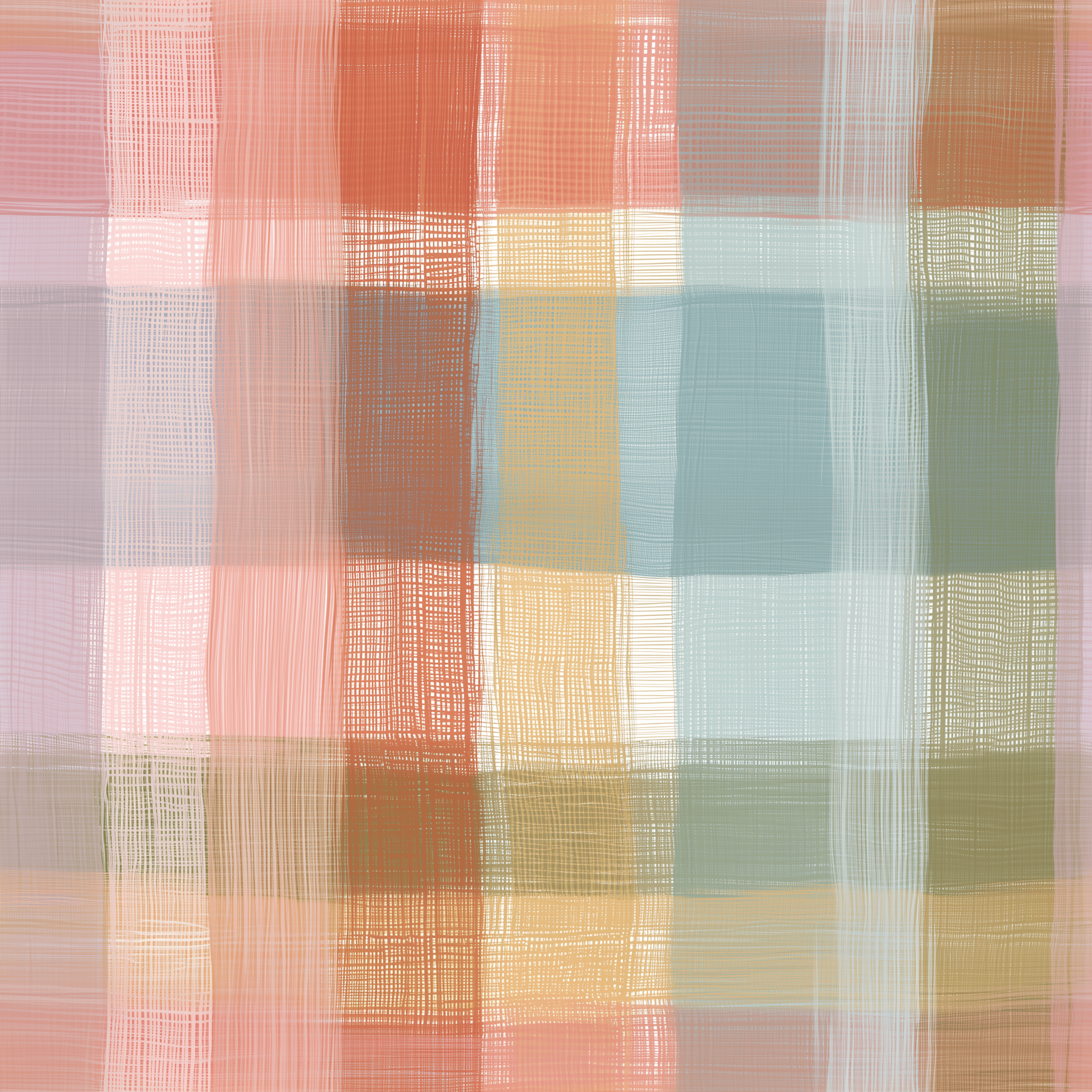 Zuzu Multi Plaid Wallpaper - Painted Paper