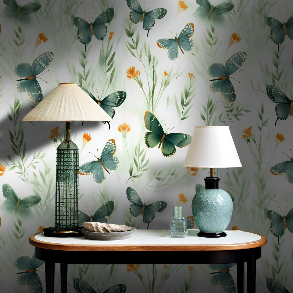 Arabella Butterfly Wallpaper - Painted Paper
