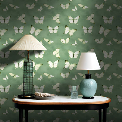 Aria Butterfly Wallpaper - Painted Paper